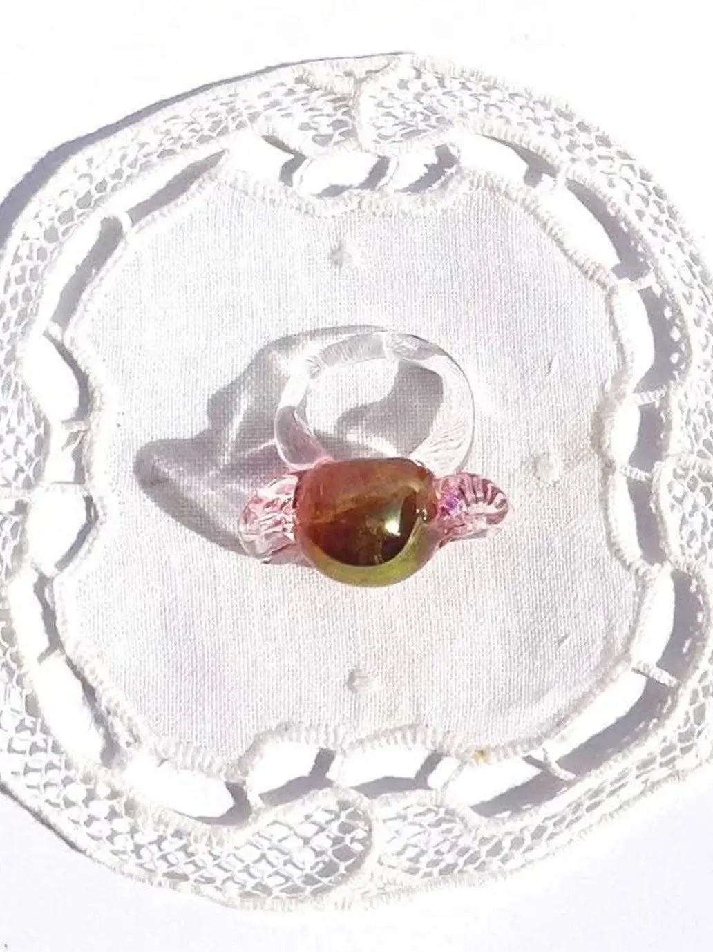 Big Candy Glass Ring Vivian Alarcon BEBE Concept