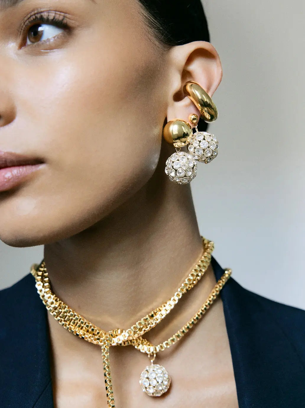 Crystal Sphere Tie PEARL OCTOPUSS.Y BEBE Concept 