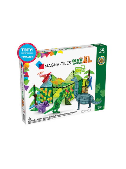 Klocki magnetyczne Dino World XL 50 el. Magna-Tiles BEBE Concept 