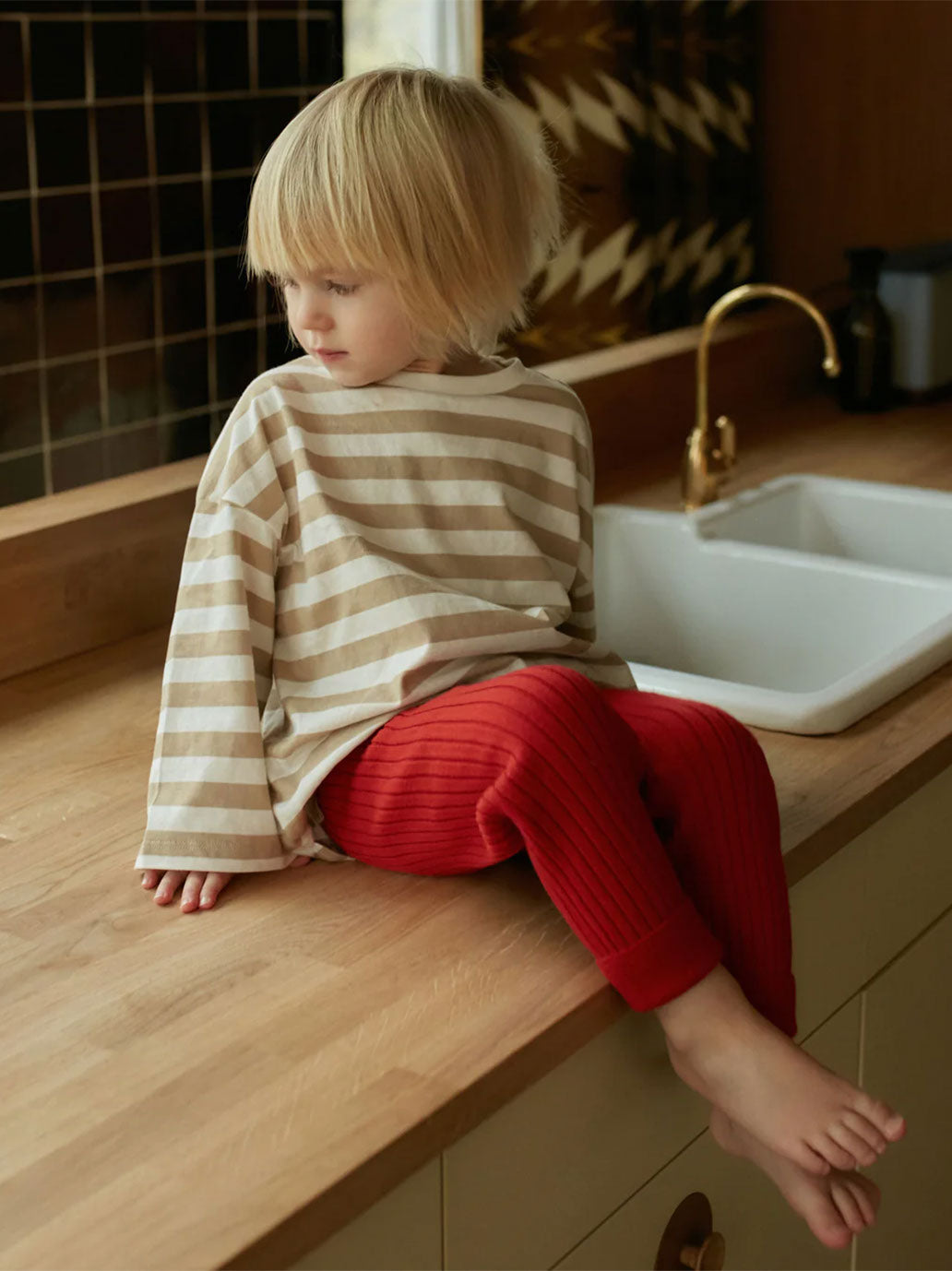 Legginsy z wełny merino dla dzieci Everyday Mille Family BEBE Concept 