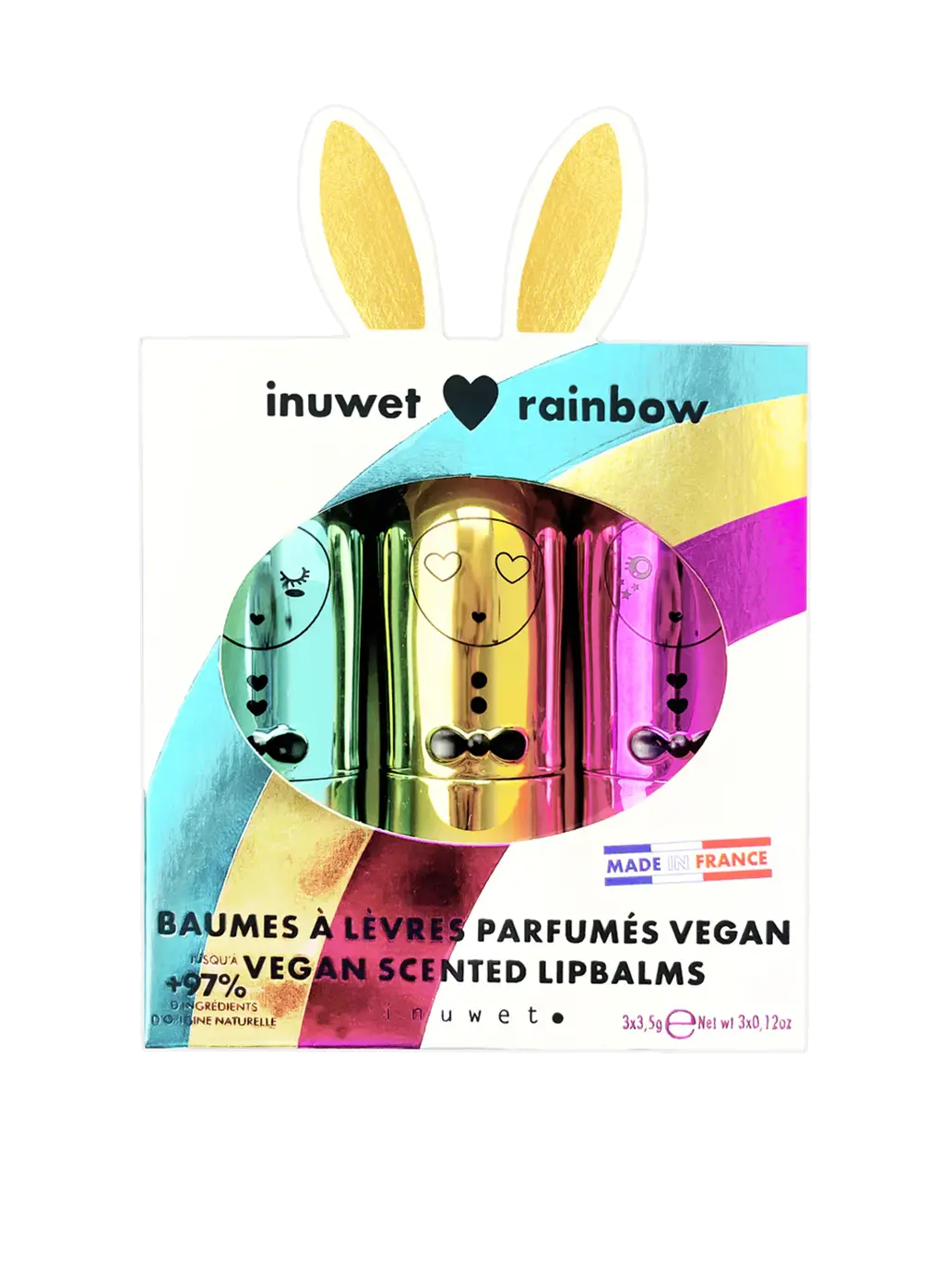 Zestaw balsamów do ust Trio Inuwet BEBE Concept 