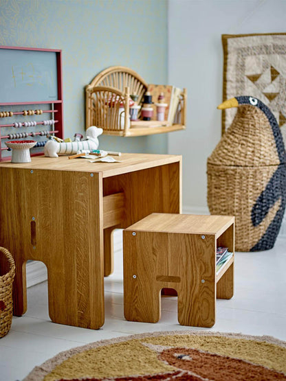 Drewniany stołek z funkcją przechowywania Bas Stool Bloomingville BEBE Concept 