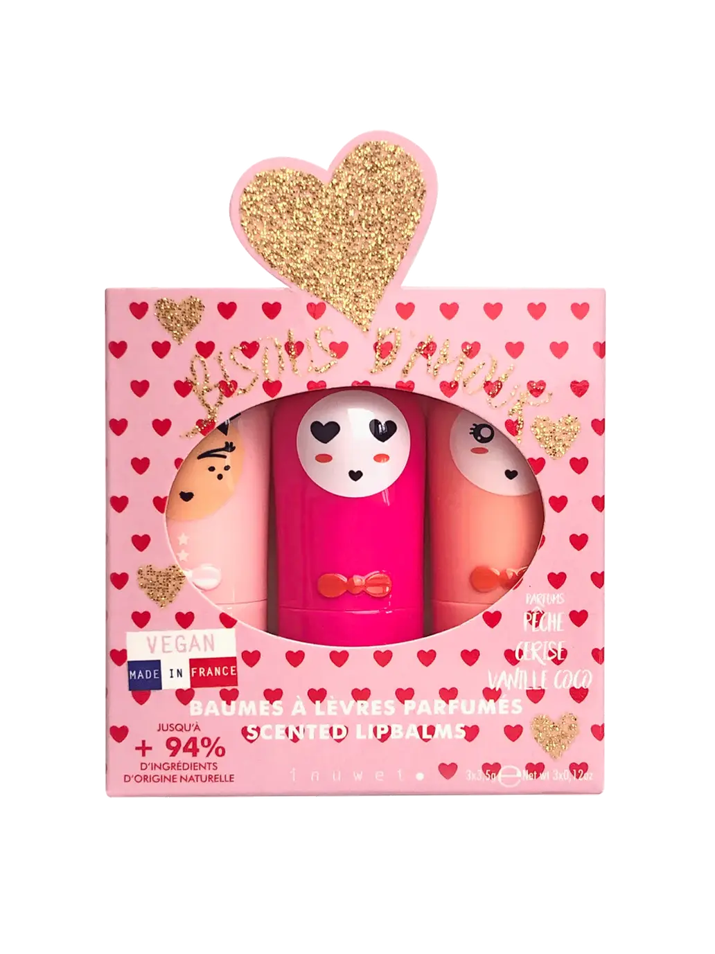 Zestaw balsamów do ust Trio Inuwet BEBE Concept 