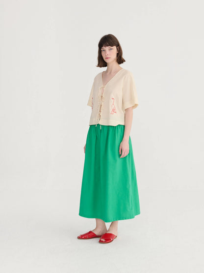 Embroidery tied blouse Bobo Choses BEBE Concept 