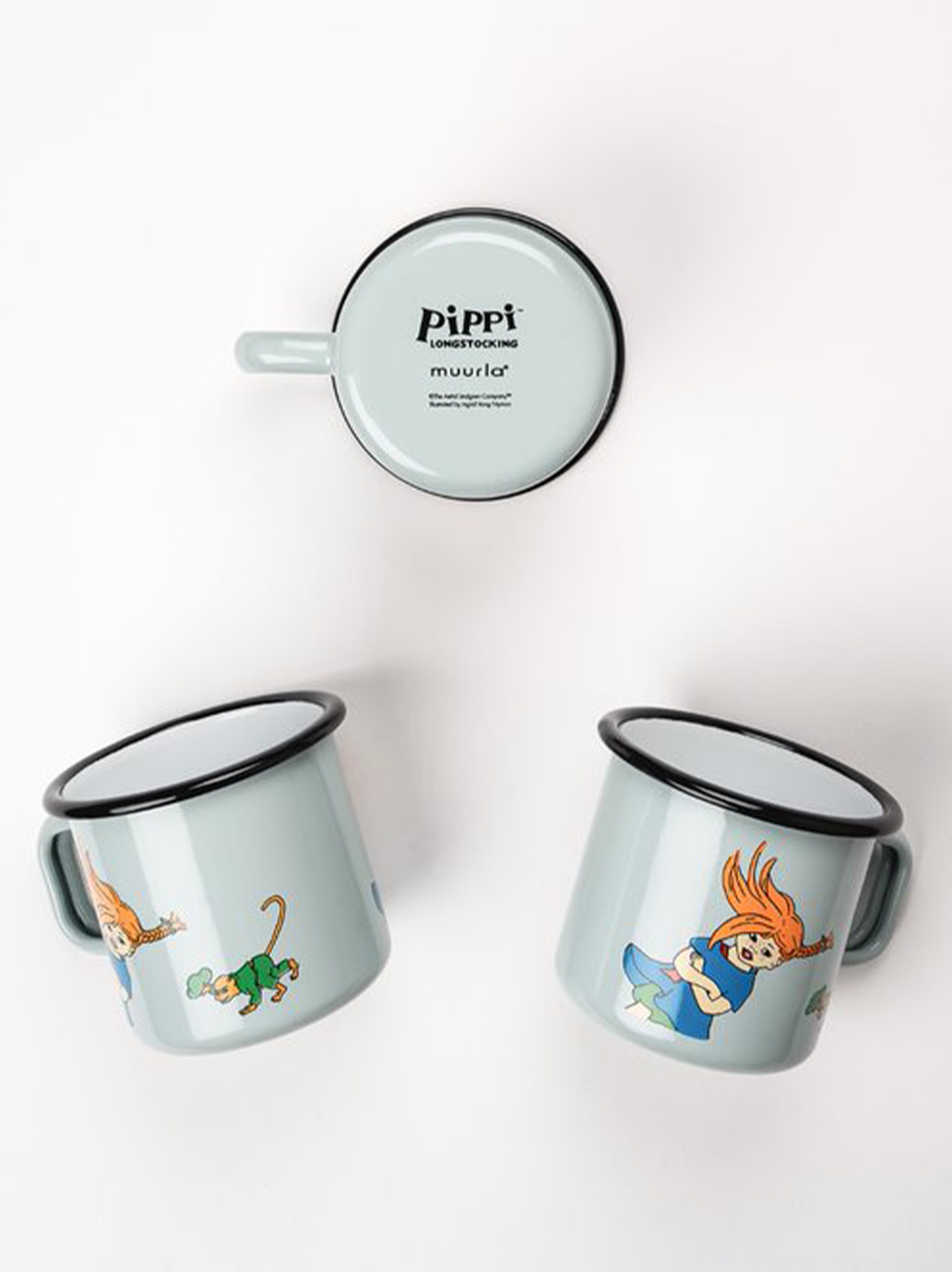 Emaliowany kubek retro Pippi 3.7 dl Muurla BEBE Concept 