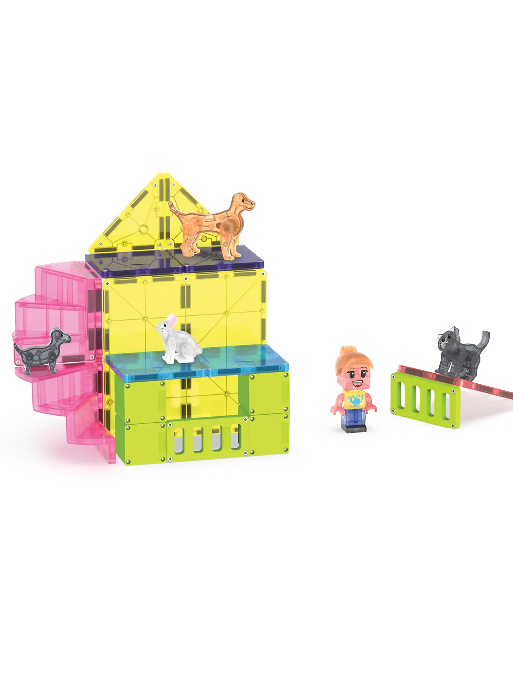 Klocki Magnetyczne Pet Playhouse Magna-Tiles BEBE Concept 