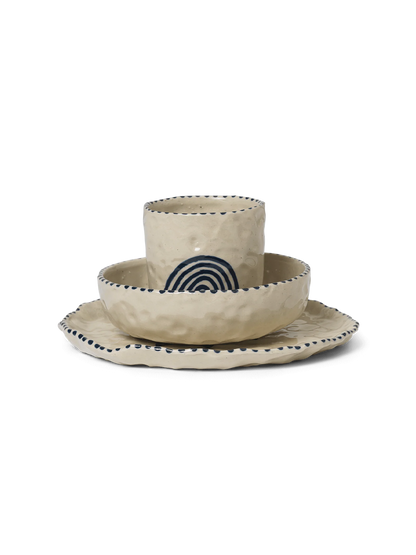 Ceramiczny zestaw obiadowy Naive Ferm Living BEBE Concept 