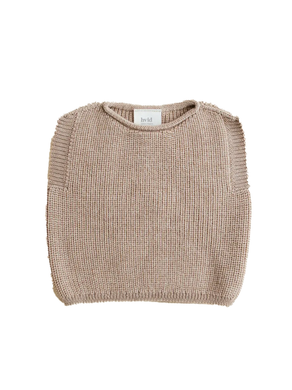Kamizelka merino dla niemowląt Harvey vest Hvid BEBE Concept 