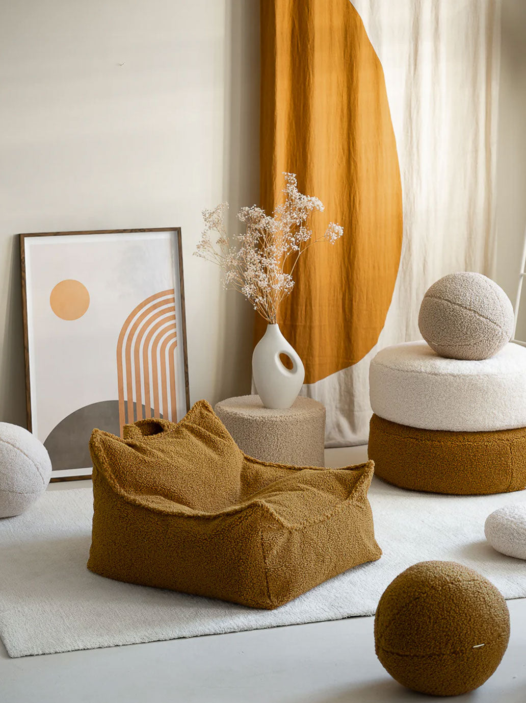 Fotel pufa dla dzieci Beanbag Chair WigiWama BEBE Concept 