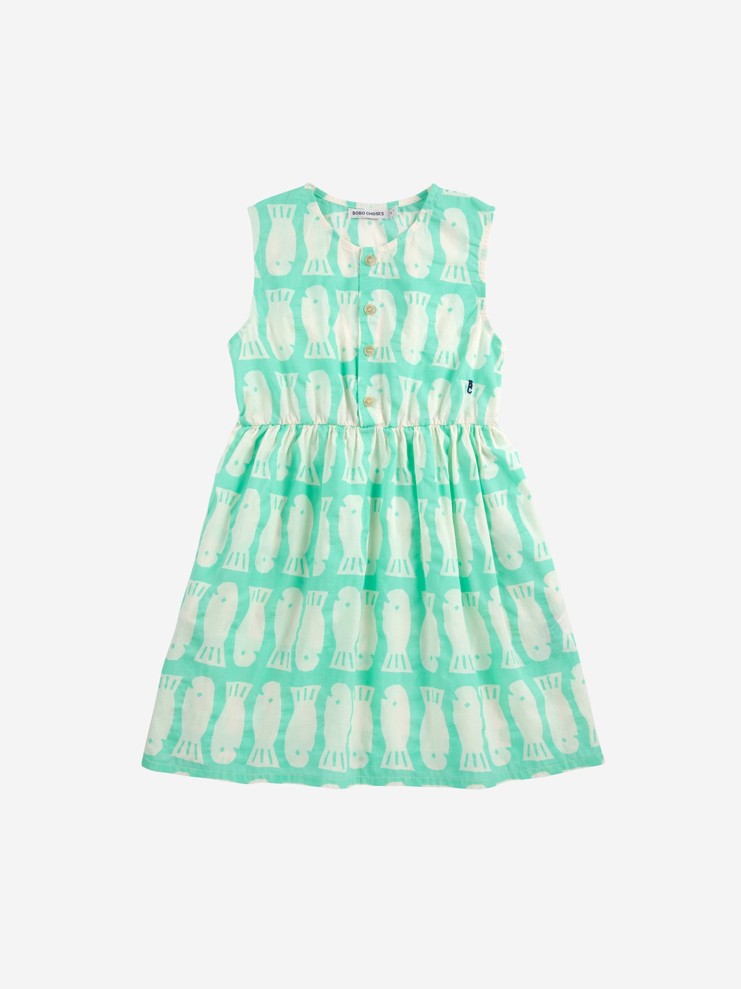 Sukienka Lucky Fish all over sleeveless Bobo Choses BEBE Concept 