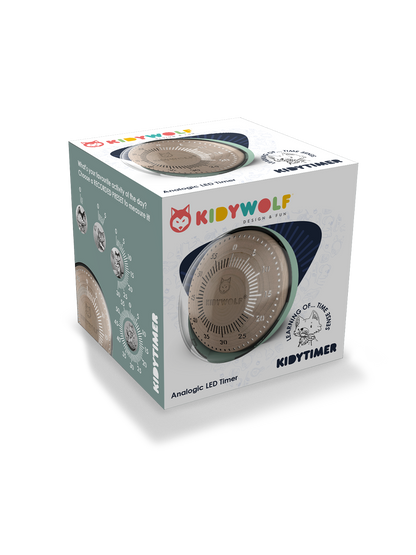 Analogowy timer dla dzieci Kidytimer Kidywolf BEBE Concept 