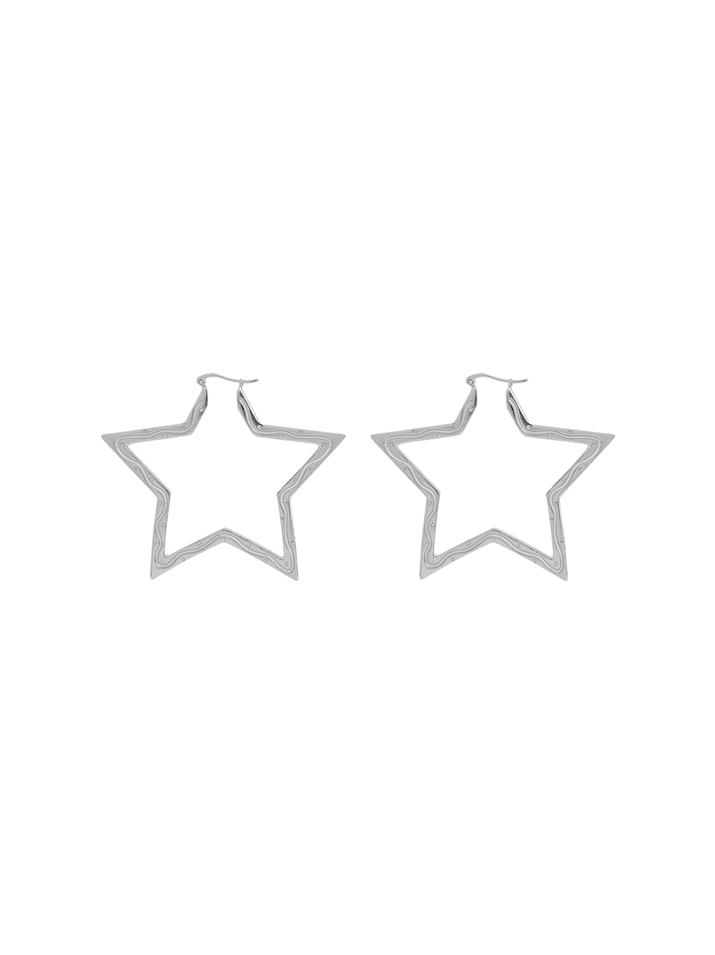 Kolczyki Funky Star Large Hoops Anna + Nina BEBE Concept 