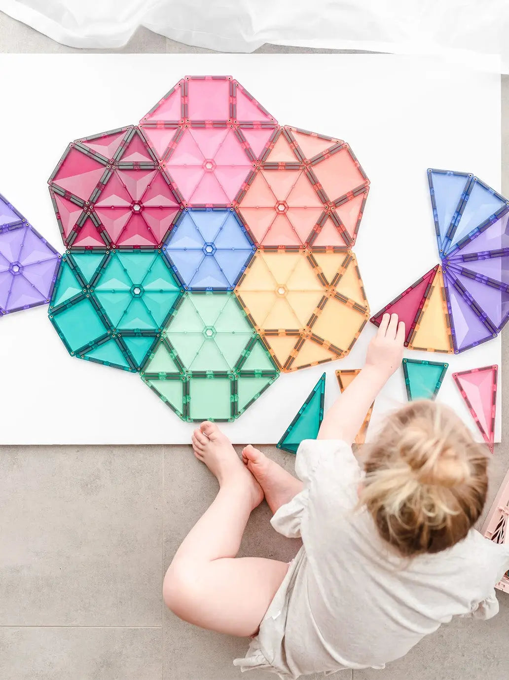 Klocki magnetyczne Pastel Mega Pack Connetix BEBE Concept 