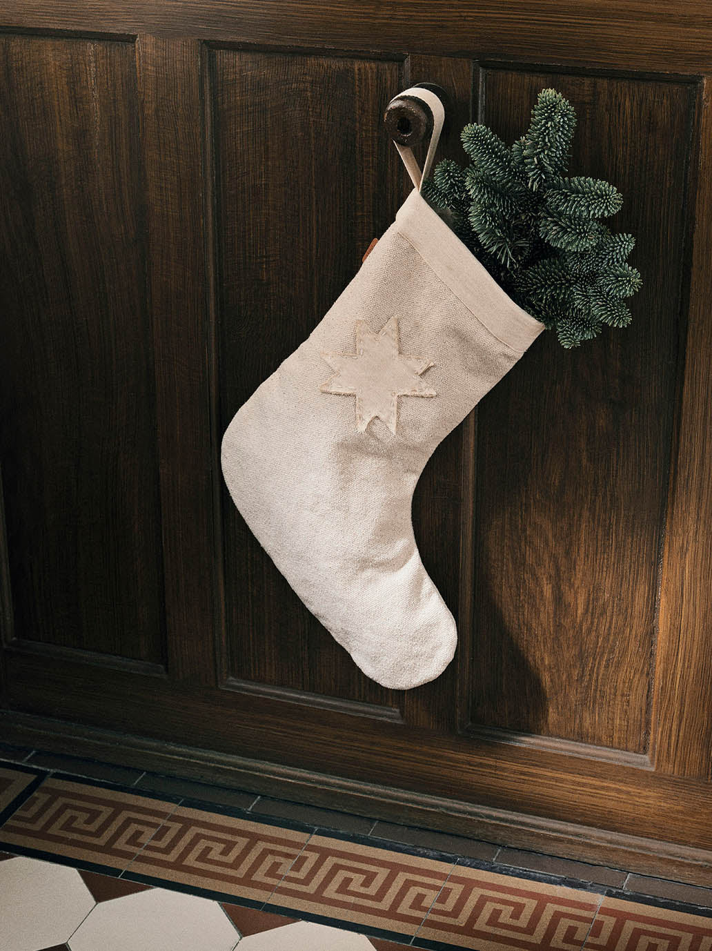 Skarpeta świąteczna Vela Christmas Stocking Ferm Living BEBE Concept 