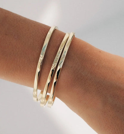 Pozłacana bransoletka To The Moon And Back Bangle Anna + Nina BEBE Concept 
