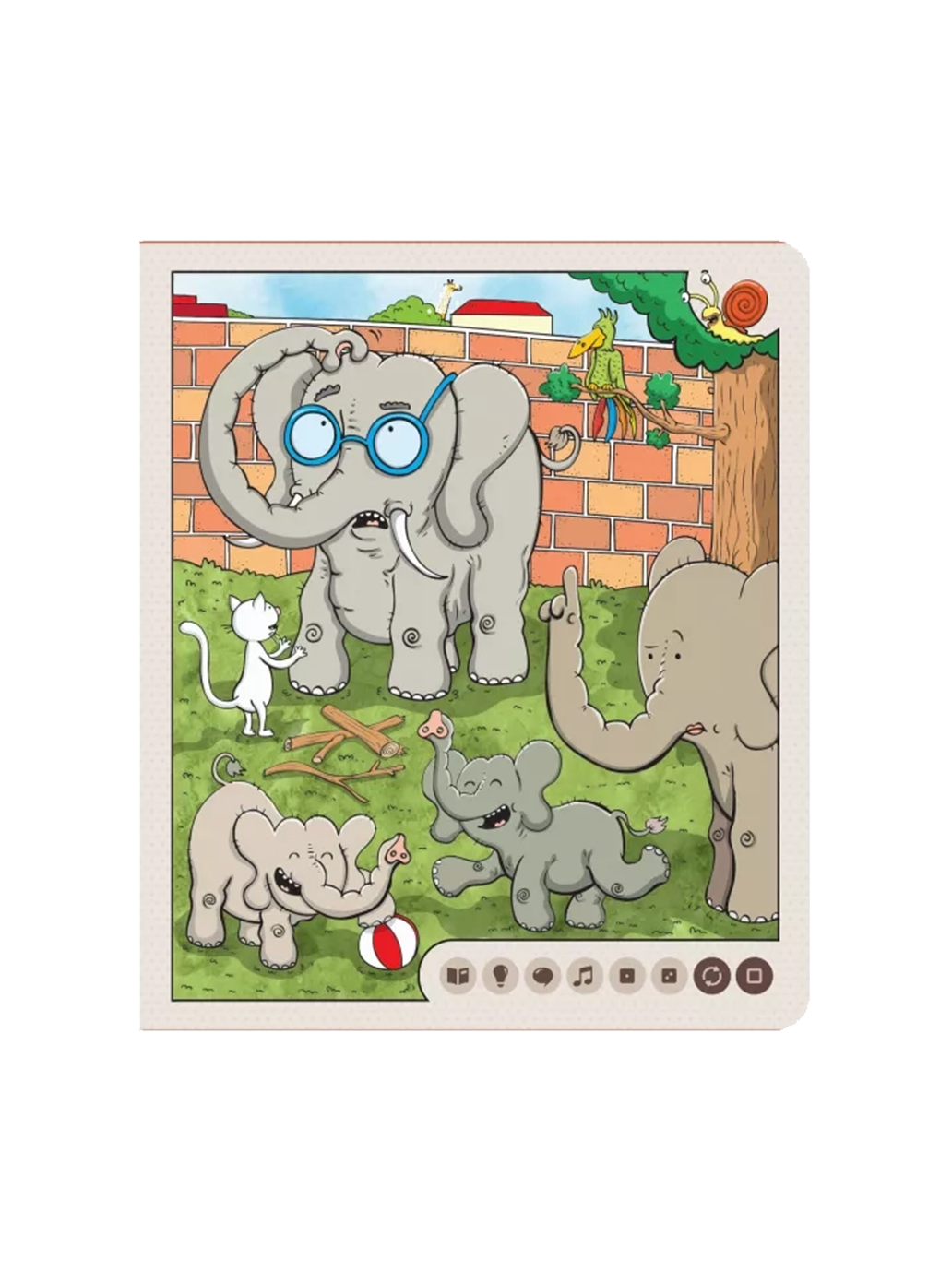 Zwierzęta w zoo. Książka interaktywna Albi BEBE Concept 