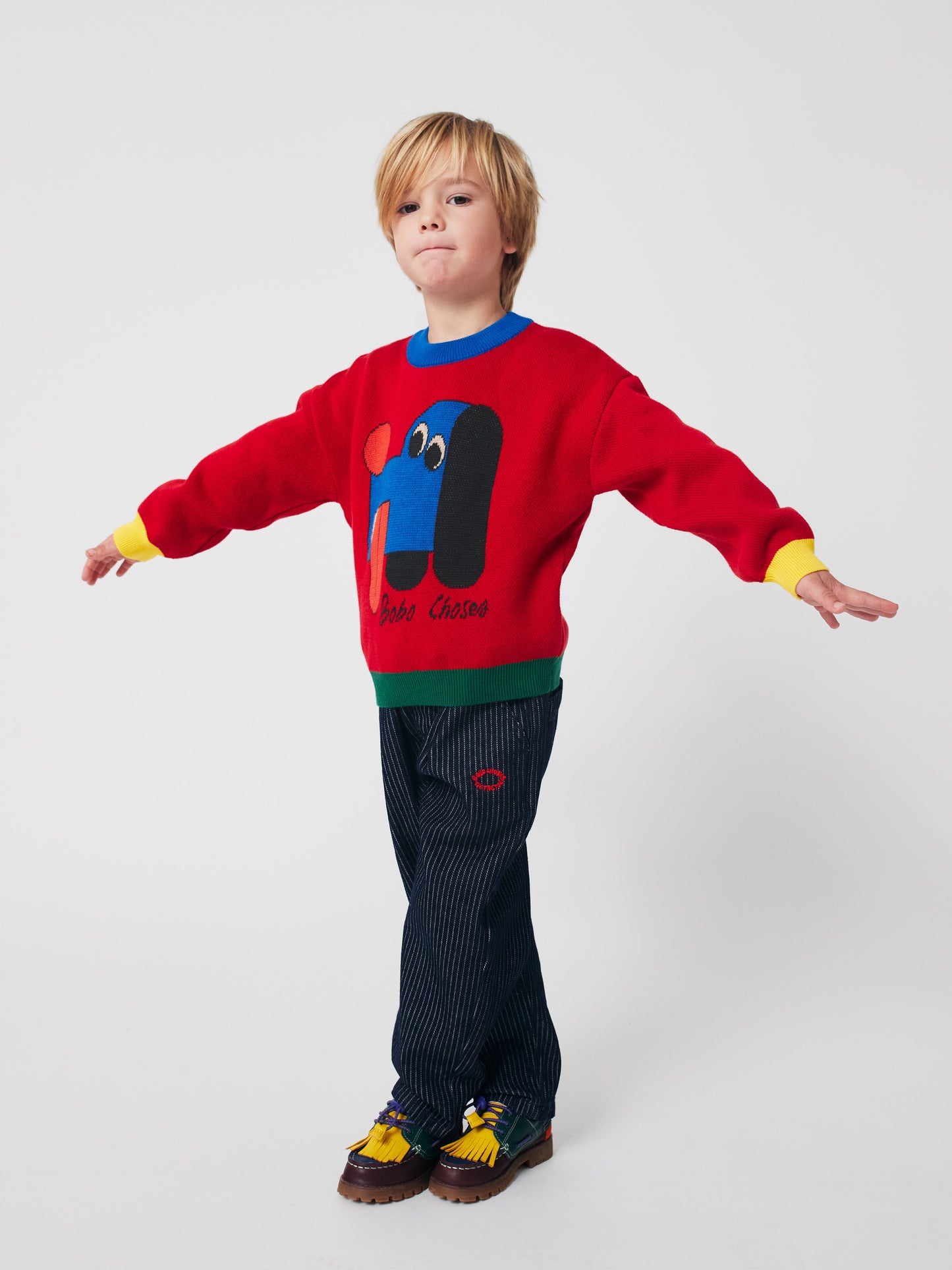 Tic Tac Toe denim pants Kids Bobo Choses BEBE Concept 