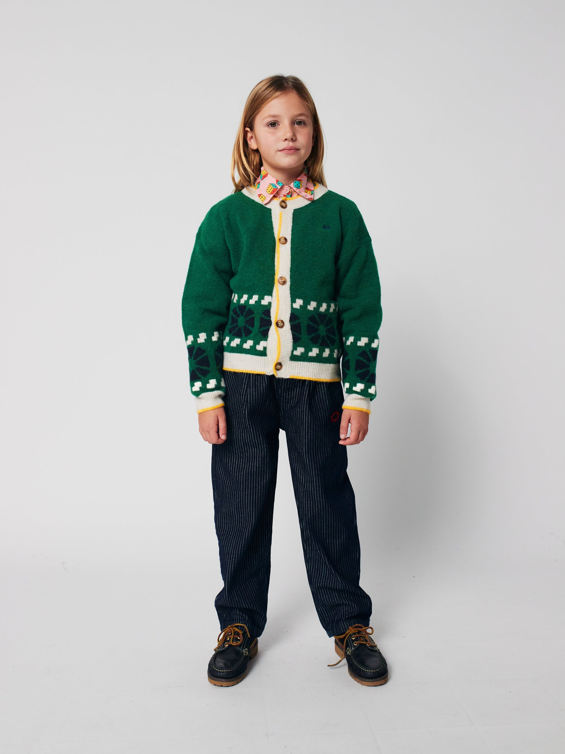 Tic Tac Toe denim pants Kids Bobo Choses BEBE Concept 