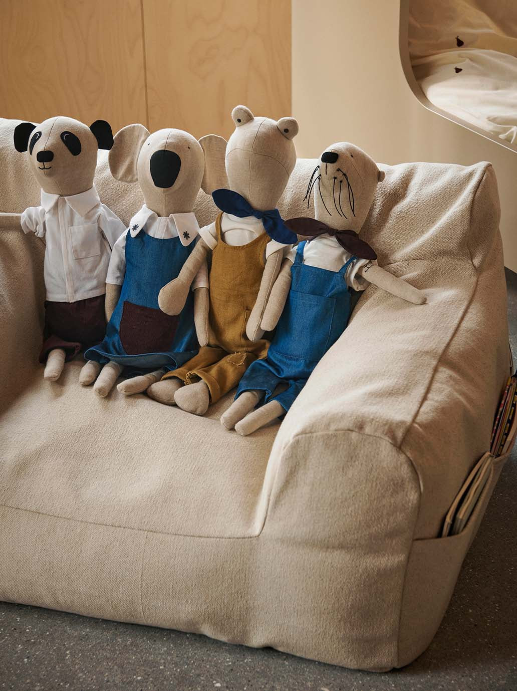 Sofa pufa dla dziecka Billow Bean Bag Ferm Living BEBE Concept 