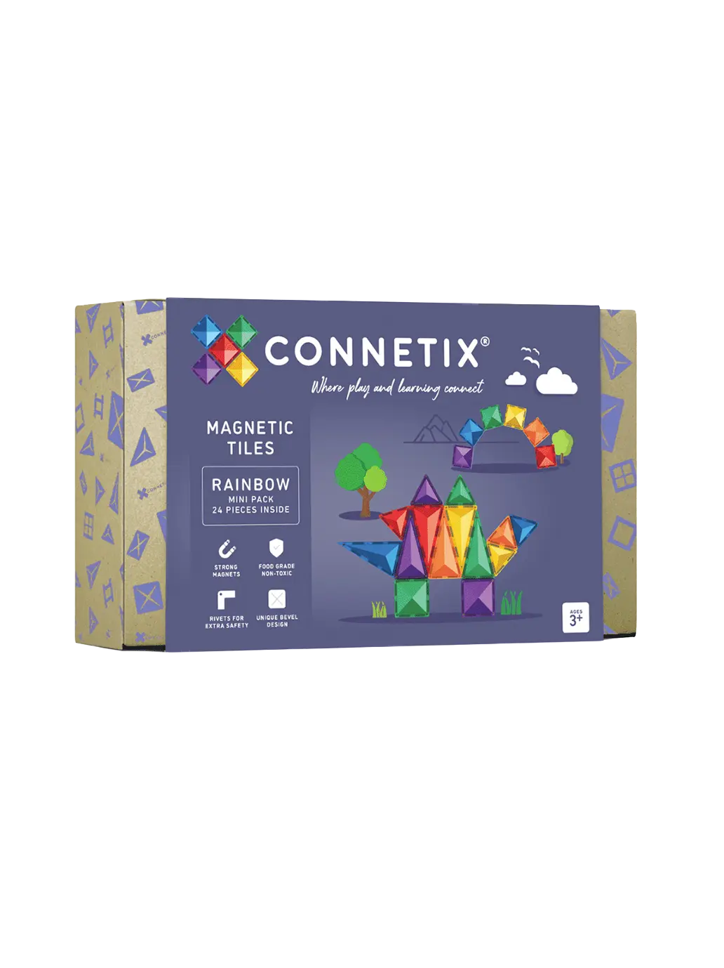 Klocki magnetyczne Rainbow Mini Pack Connetix BEBE Concept 