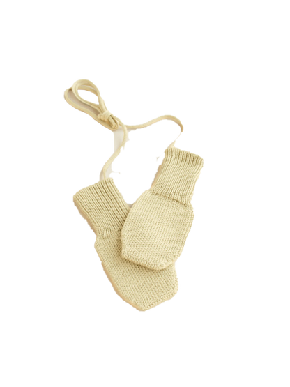 Miękkie rękawiczki z wełny merino Hvid BEBE Concept 