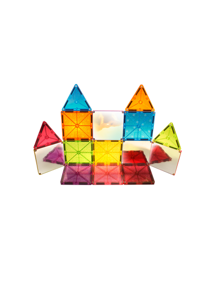 Klocki magnetyczne z brokatem Stardust 15 el. Magna-Tiles BEBE Concept 