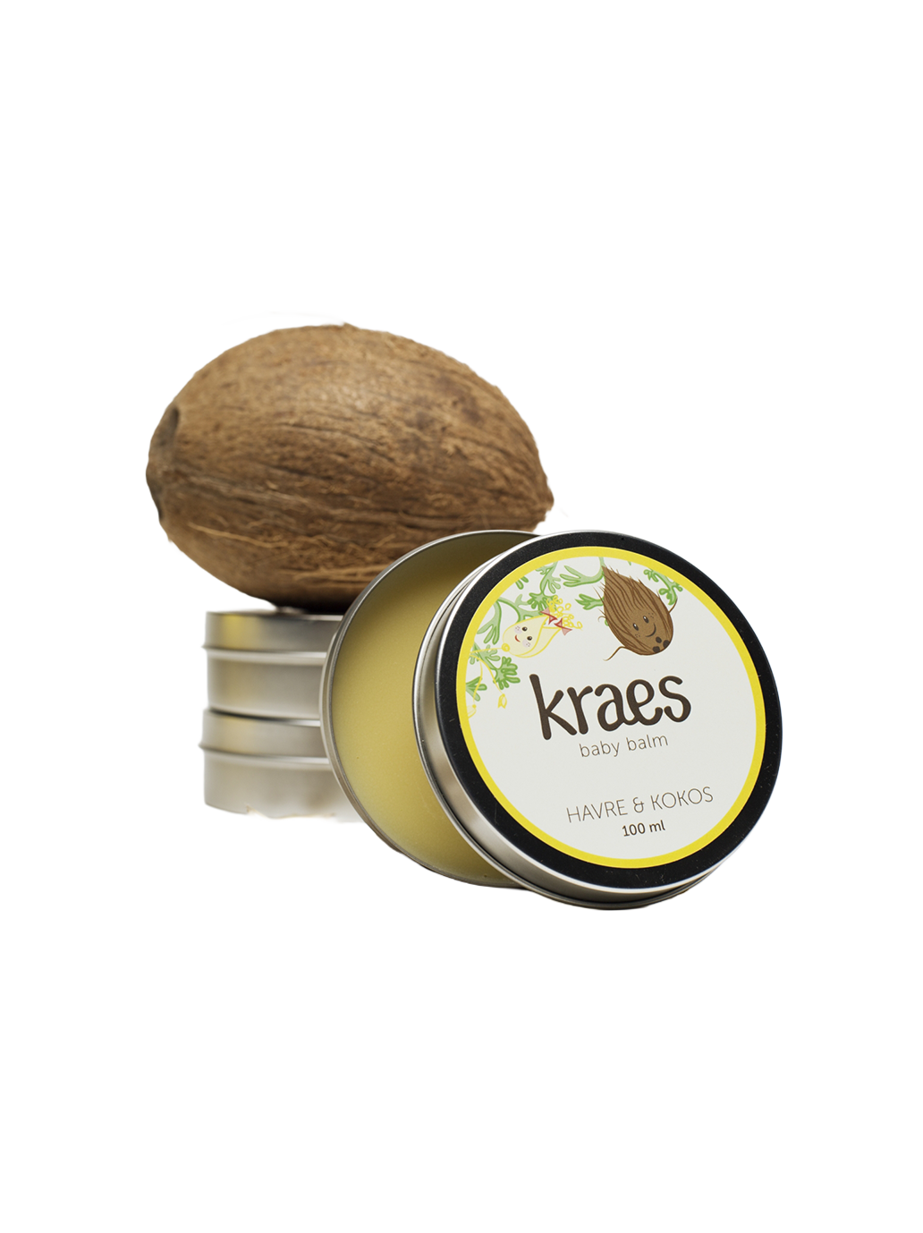 Naturalny wielofunkcyjny Baby Balm Owies & Kokos Kraes BEBE Concept 