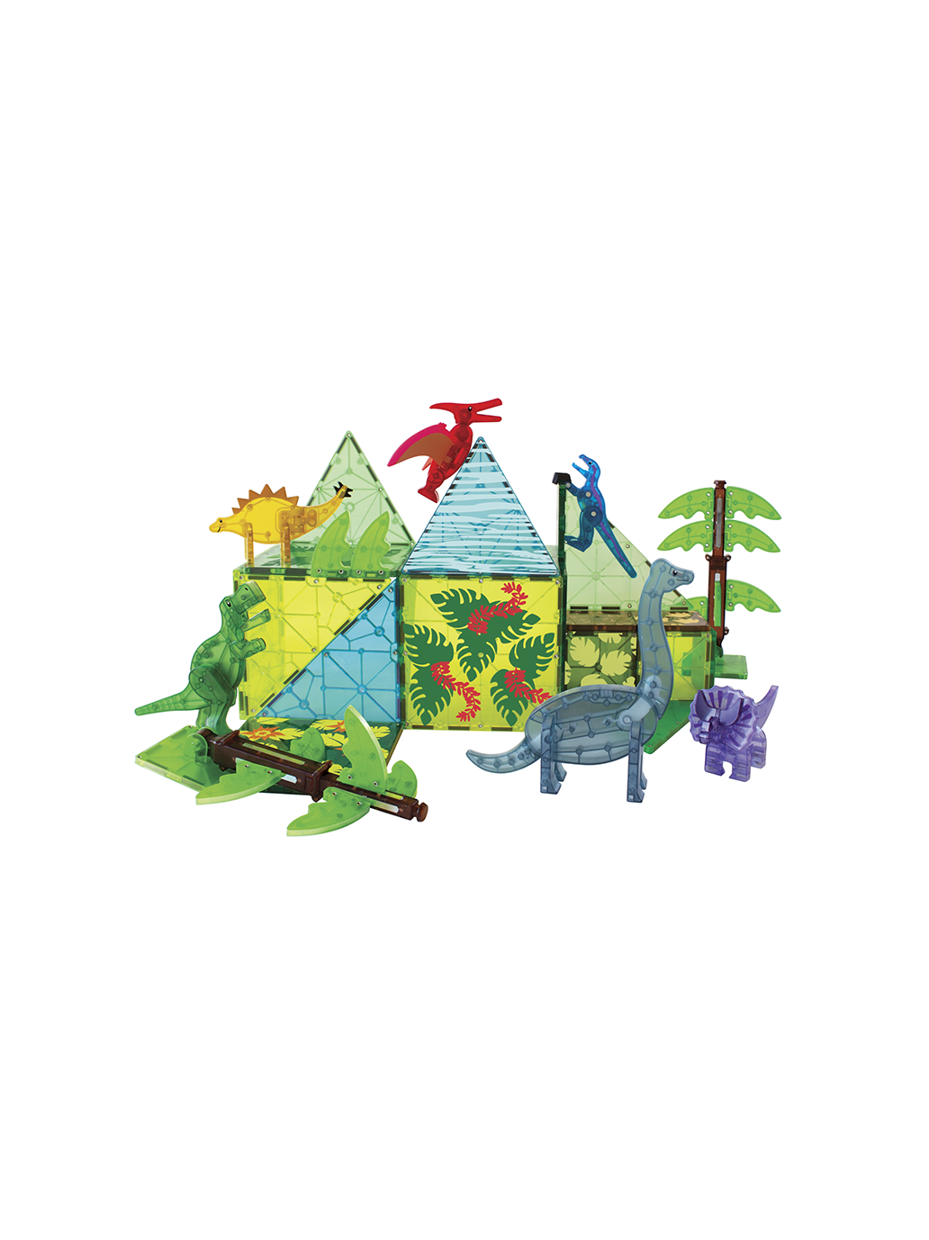Klocki magnetyczne Dino World XL 50 el. Magna-Tiles BEBE Concept 