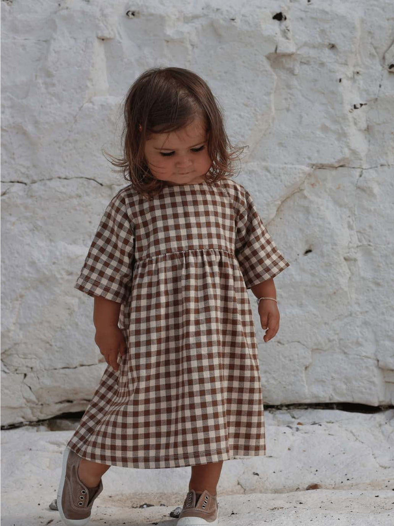 Sukienka flanelowa Gather Organic Zoo BEBE Concept 