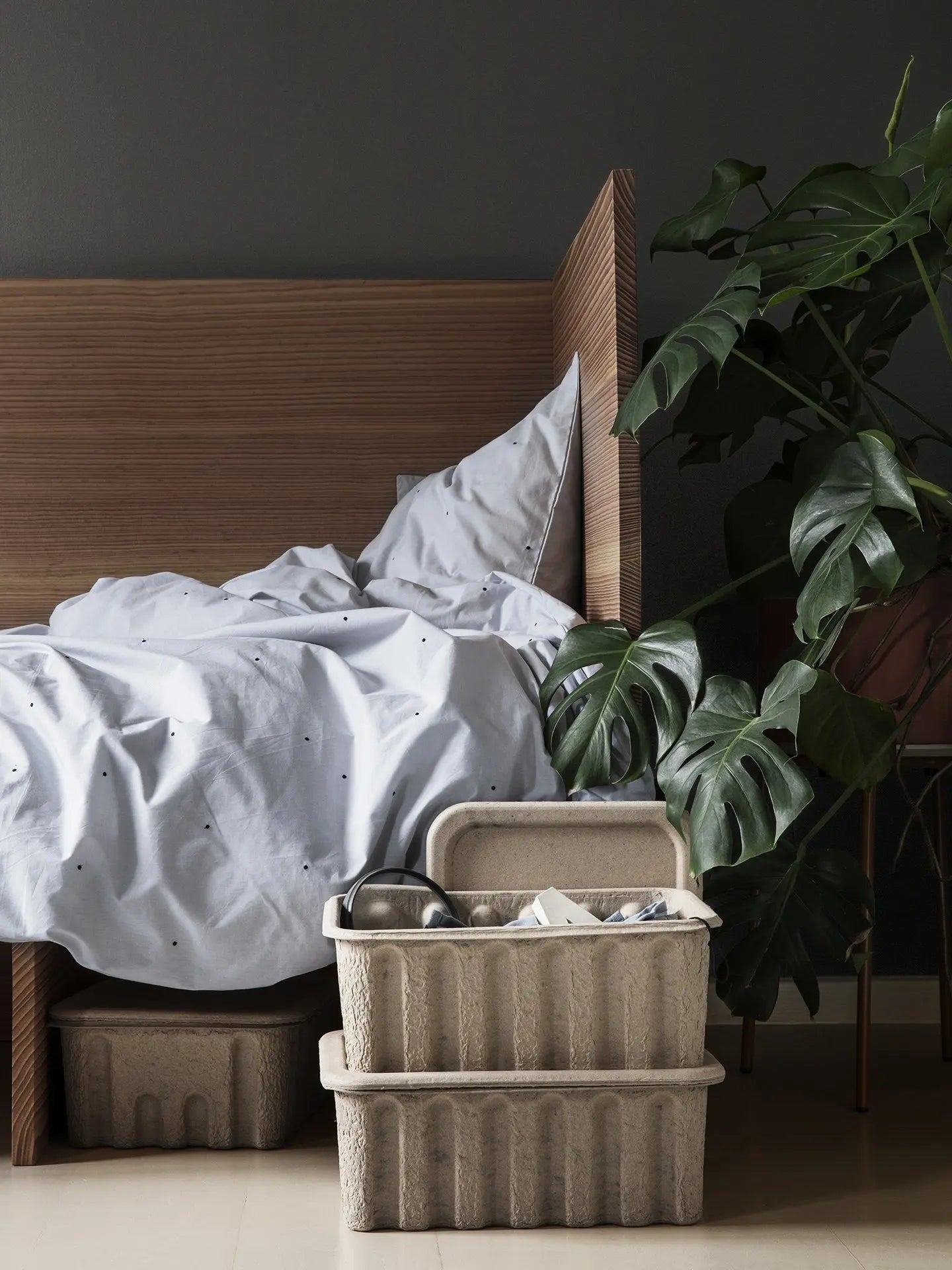 pudła do przechowywania z ekologicznej pulpy papierowej 2 pak Ferm Living BEBE Concept 