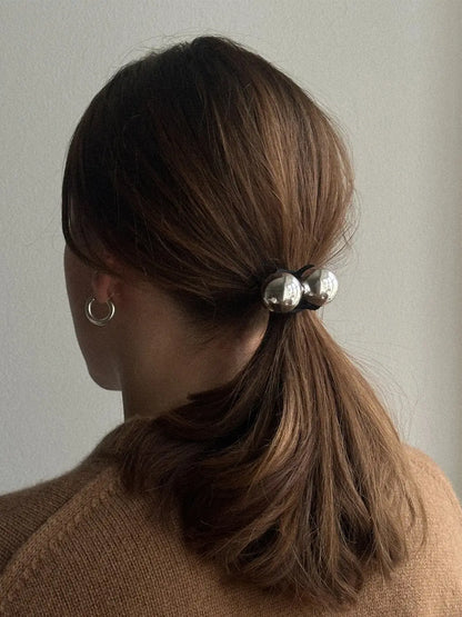 Gumka do włosów Amina Elastic Silver Pico BEBE Concept 