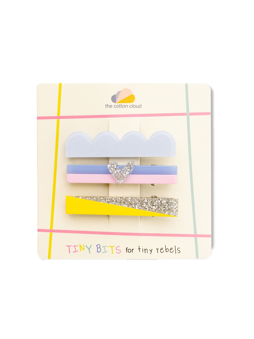 Zestaw spinek do włosów The Cotton Cloud BEBE Concept 