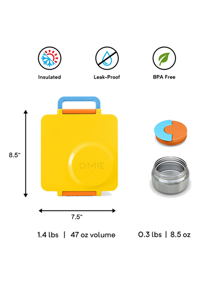 OmieBox lunchbox z termosem i przegródkami OMIE BEBE Concept 