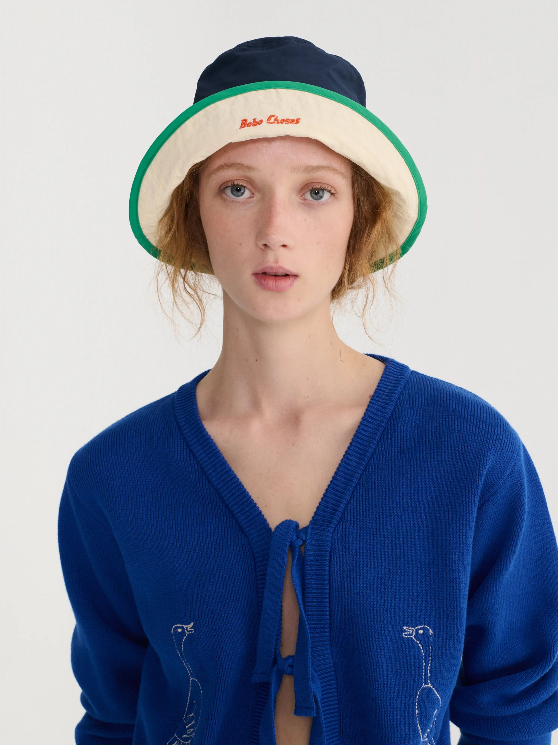 Summer trip bird cotton cropped cardigan Bobo Choses BEBE Concept 