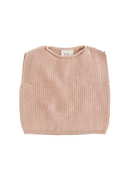 Kamizelka merino dla niemowląt Harvey vest Hvid BEBE Concept 