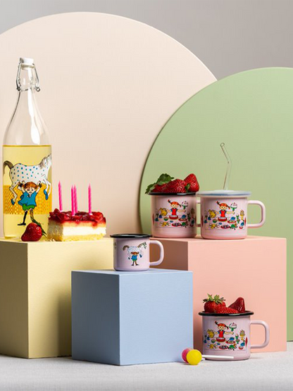 Emaliowany kubek retro Pippi 3.7 dl Muurla BEBE Concept 
