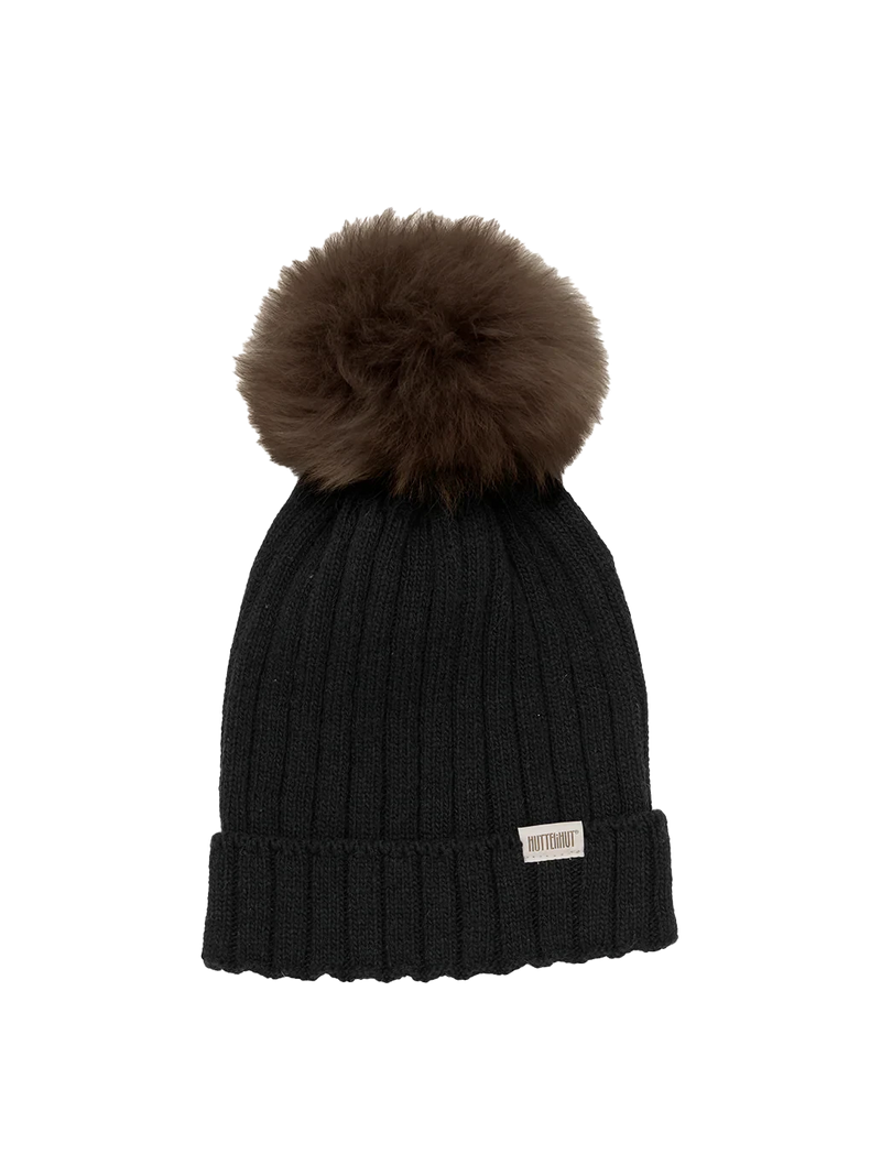 OUTLET Wełniana czapka z pomponem z alpaki | rozm. 4-6y Huttelihut BEBE Concept 