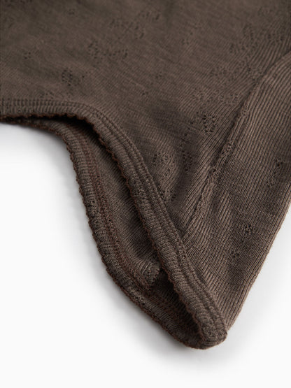 Kominiarka niemowlęca merino Balaclava Pointelle MarMar Copenhagen BEBE Concept 