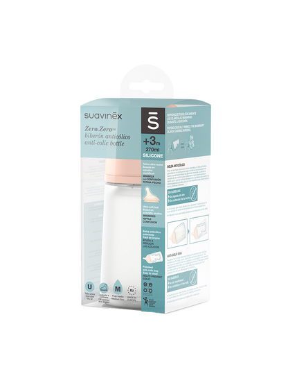 Butelka antykolkowa o średnim przepływie Zero Zero 270 ml Suavinex BEBE Concept 