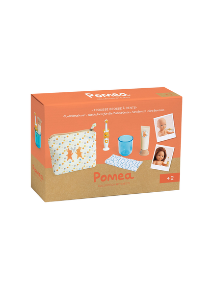 Zestaw do mycia zębów dla lalki Pomea Djeco BEBE Concept 