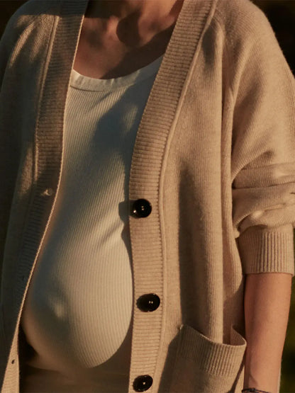 Damski kardigan oversize z wełny merino Mille Family BEBE Concept 