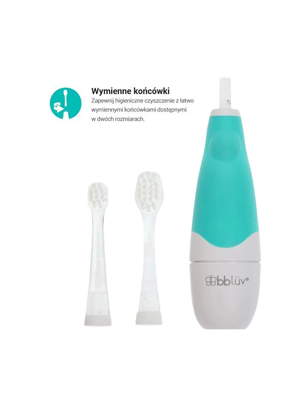 wymienne końcówki do szczoteczki sonicznej Sönik bbluv BEBE Concept 