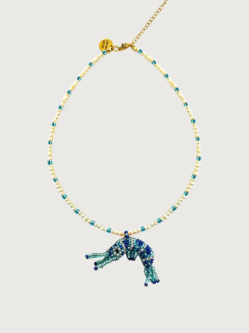 Naszyjnik Baby Prawn &amp; pearls necklace Amori Mori BEBE Concept 