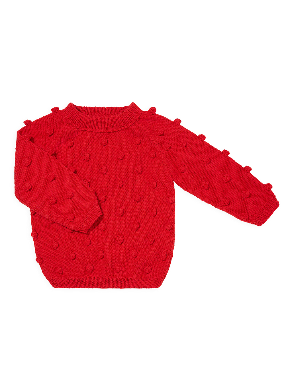 Sweterek popcorn z wełny merino Mille Family BEBE Concept 