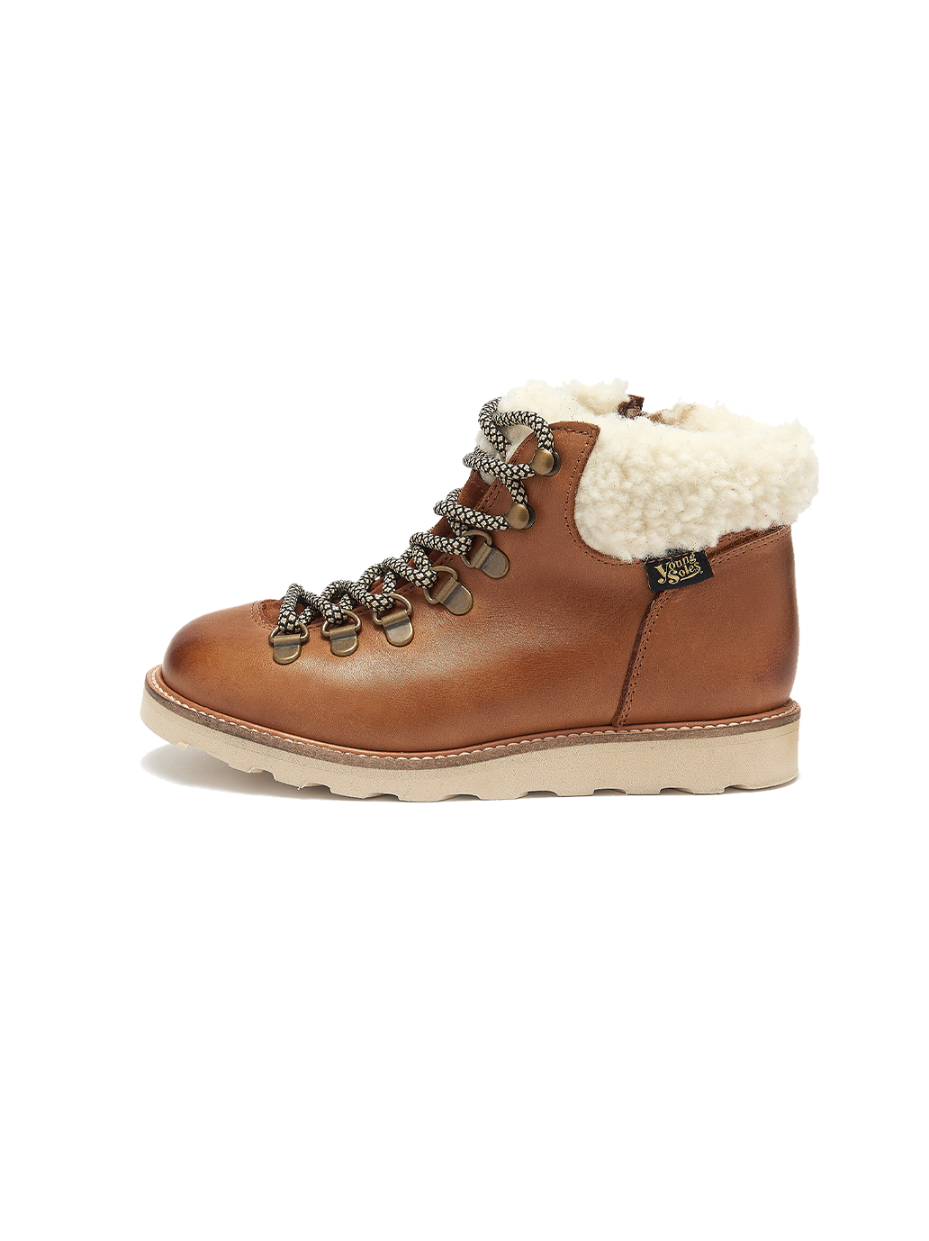 Ocieplane buty skórzane Eddie Fur Hiking Boots Young Soles BEBE Concept 