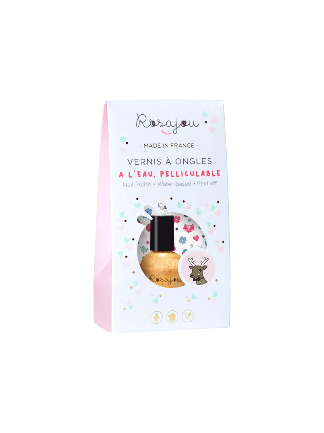 Lakier do paznokci dla dzieci + naklejki Rosajou BEBE Concept 