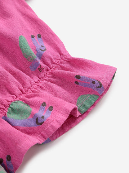 Bluzka Funny Snail all over woven blouse Bobo Choses BEBE Concept 