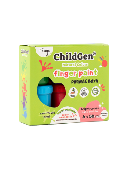 Nietoksyczne farby do malowania palcami ChildGen BEBE Concept 