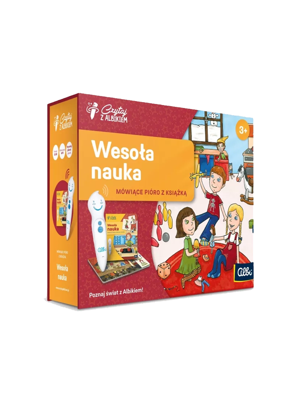 Wesoła nauka. Zestaw książka z piórem Albi BEBE Concept 