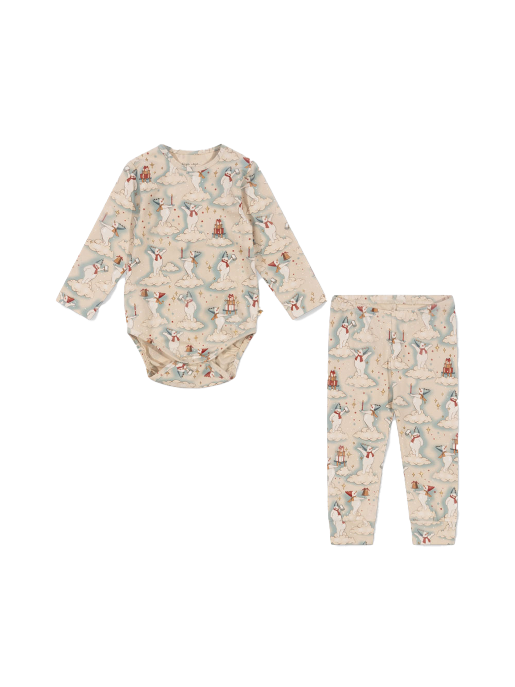 Niemowlęcy zestaw Basic body/pants set Konges Slojd BEBE Concept 